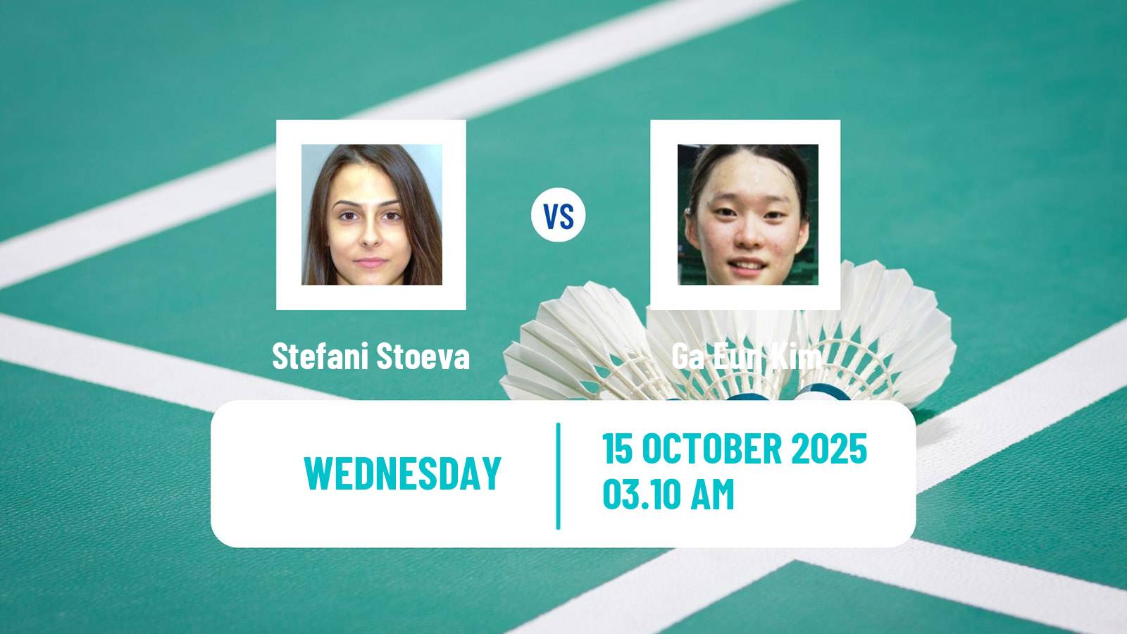 Badminton BWF World Tour Denmark Open Women Stefani Stoeva - Ga Eun Kim