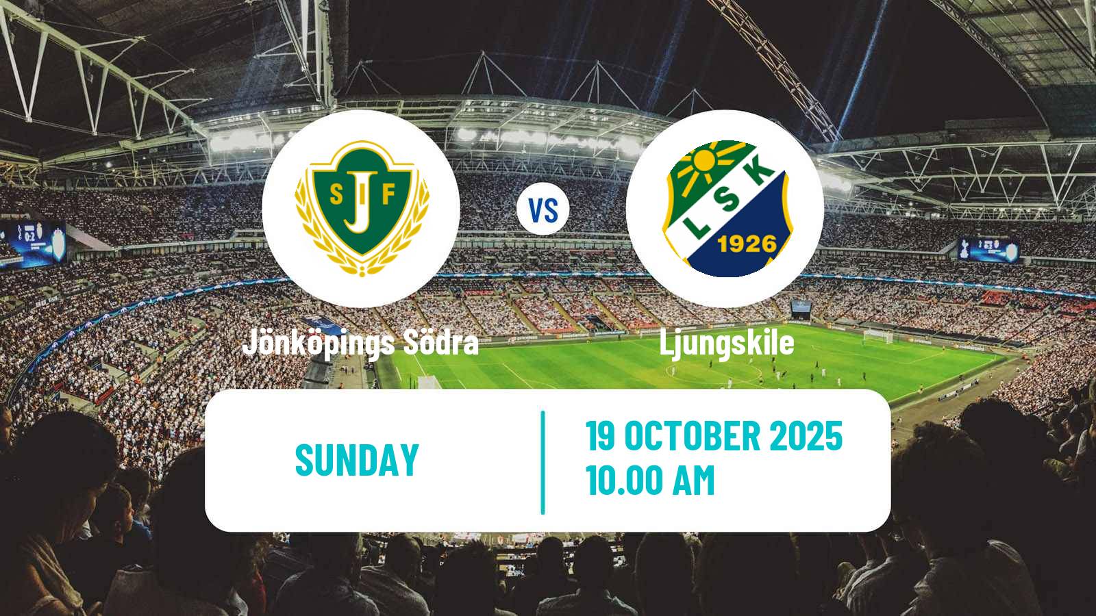 Football Swedish Division 1 Södra Jönköpings Södra - Ljungskile