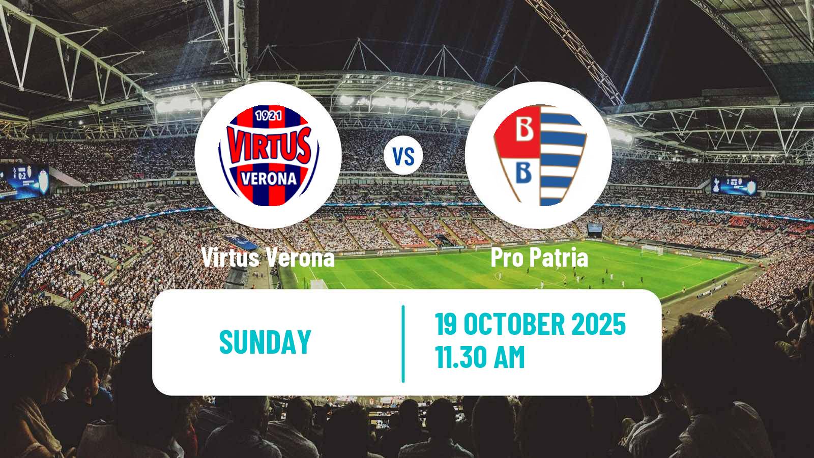 Football Italian Serie C Group A Virtus Verona - Pro Patria