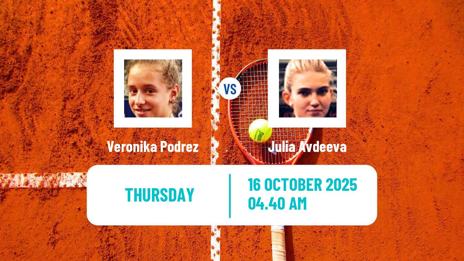 Tennis ITF W50 Cherbourg En Cotentin Women Veronika Podrez - Julia Avdeeva