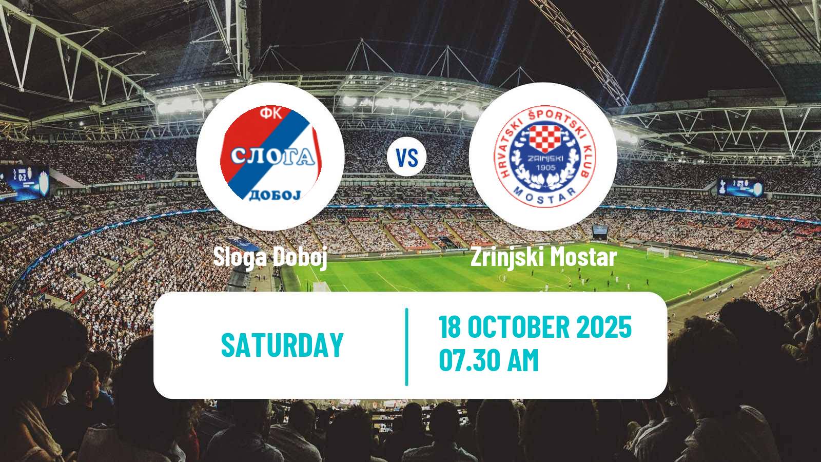 Football Bosnian Premier League Sloga Doboj - Zrinjski Mostar