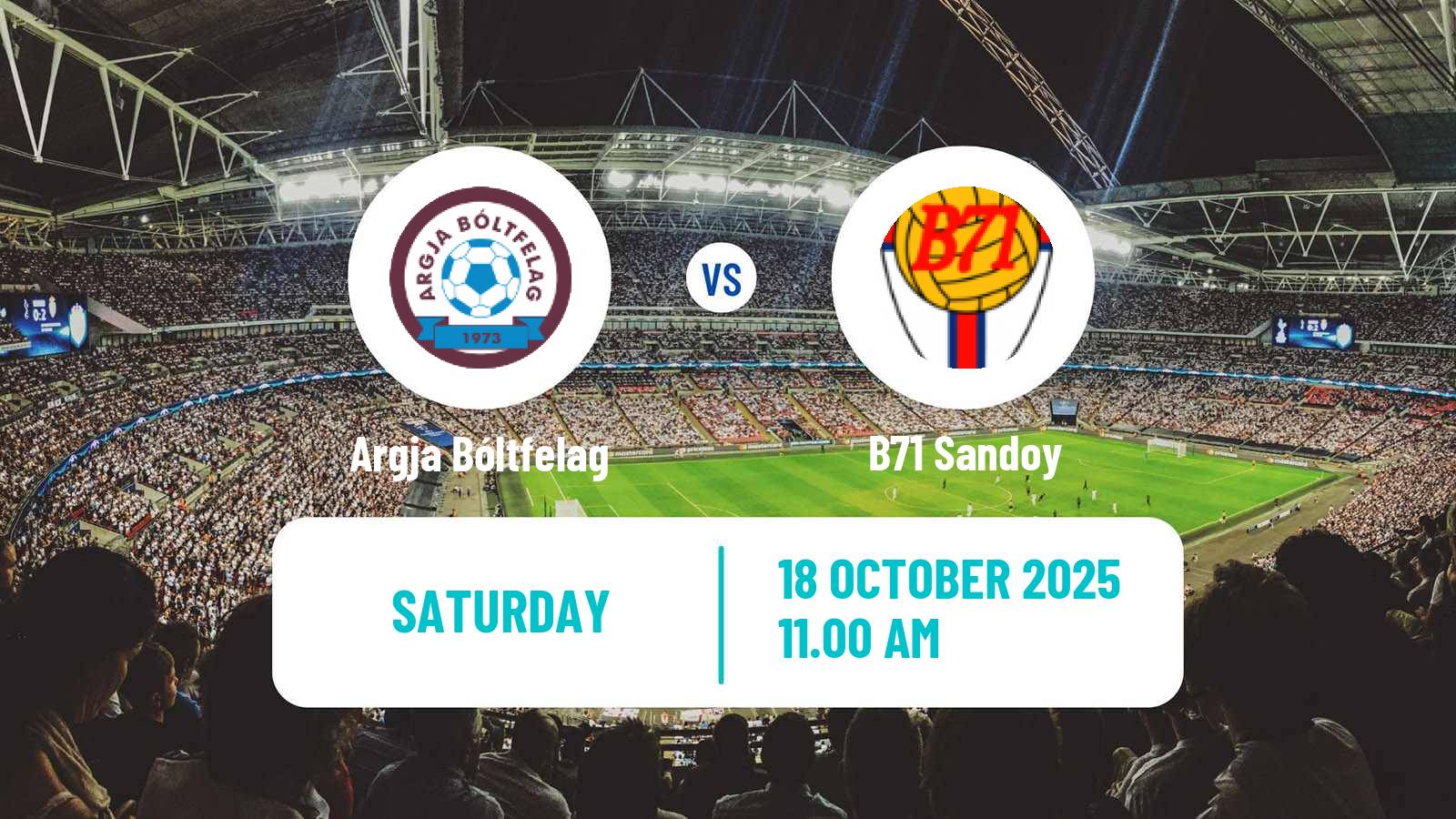 Football Faroe Islands 1 Deild Argja Bóltfelag - B71 Sandoy