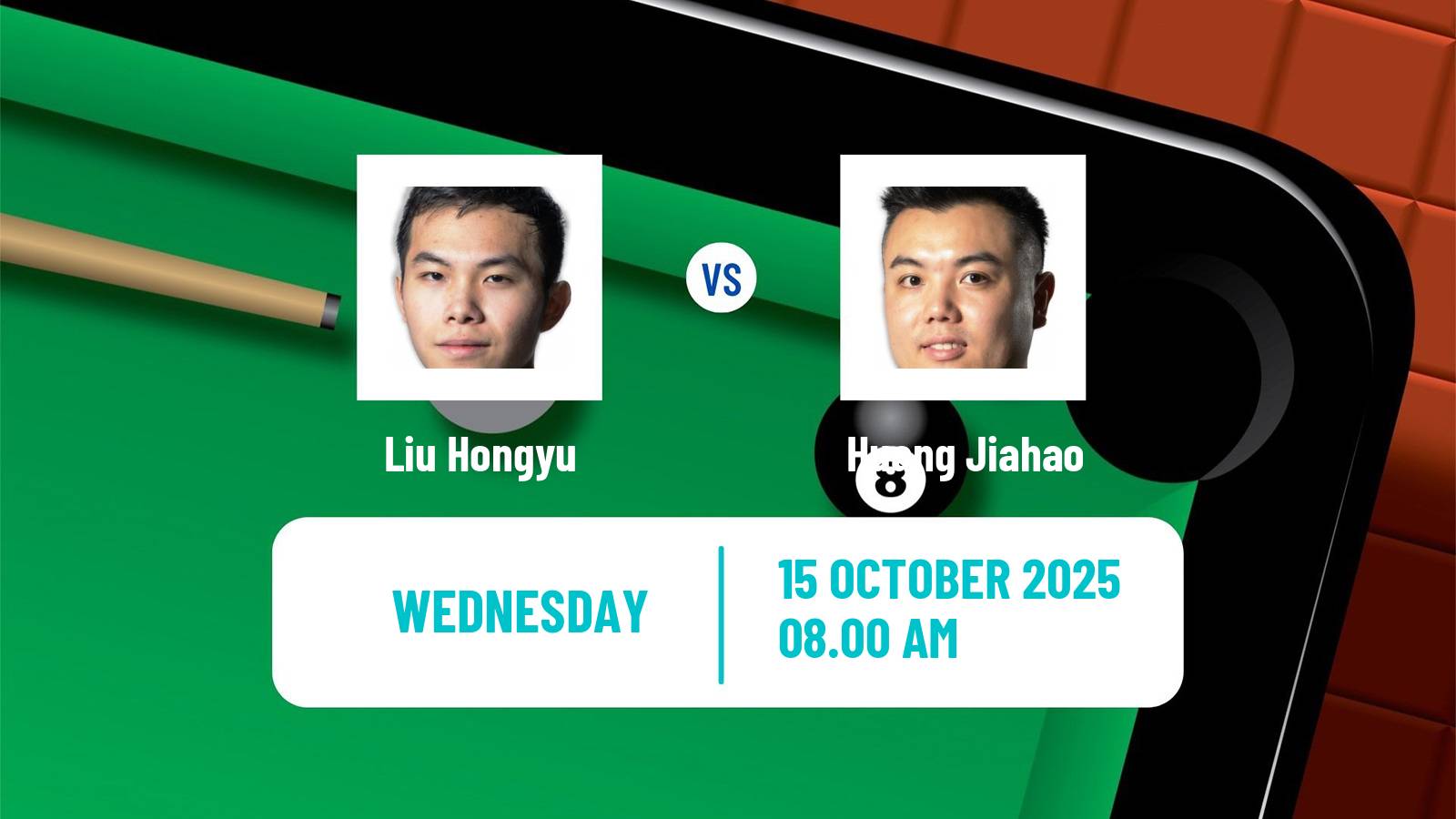 Snooker Scottish Open Liu Hongyu - Huang Jiahao