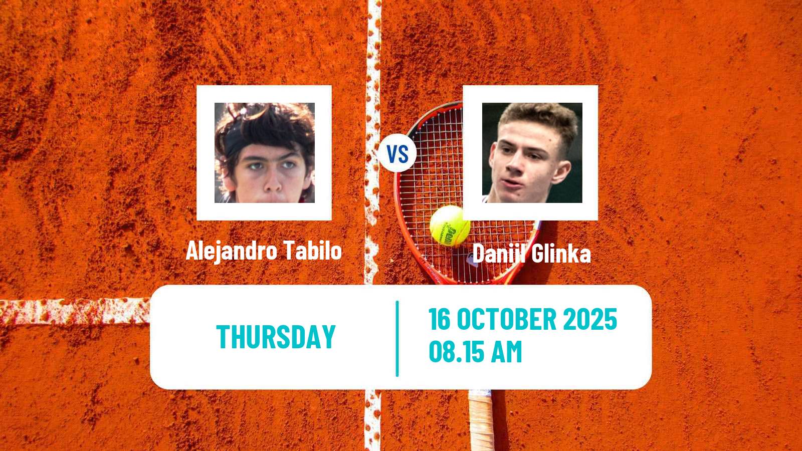 Tennis Olbia Challenger Men Alejandro Tabilo - Daniil Glinka