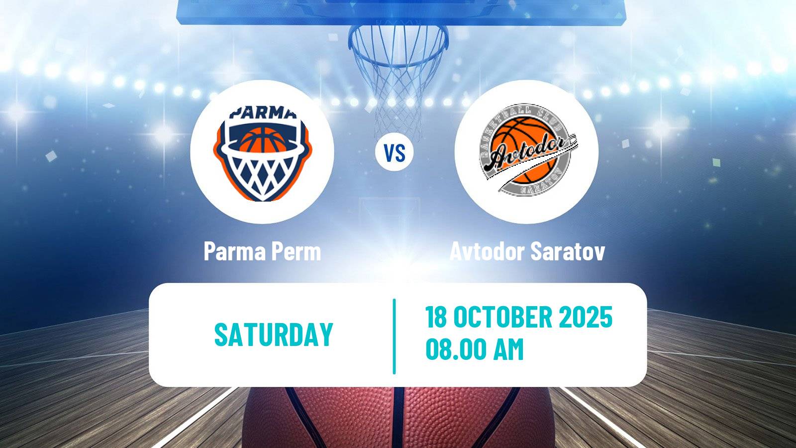 Basketball VTB United League Parma Perm - Avtodor Saratov