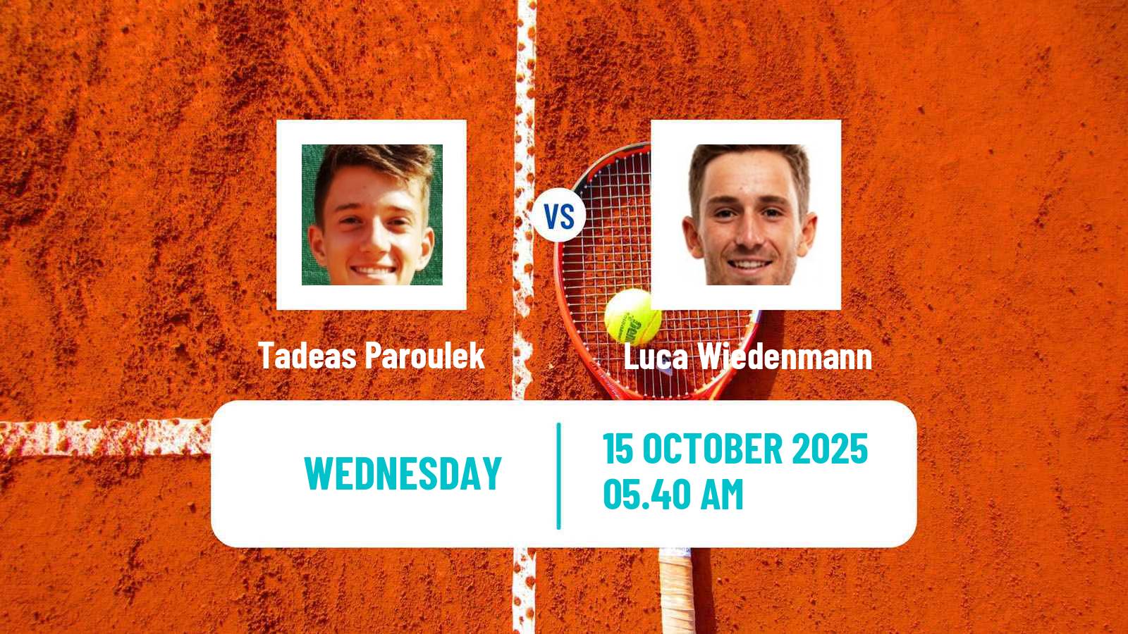 Tennis ITF M25 Monastir 8 Men Tadeas Paroulek - Luca Wiedenmann