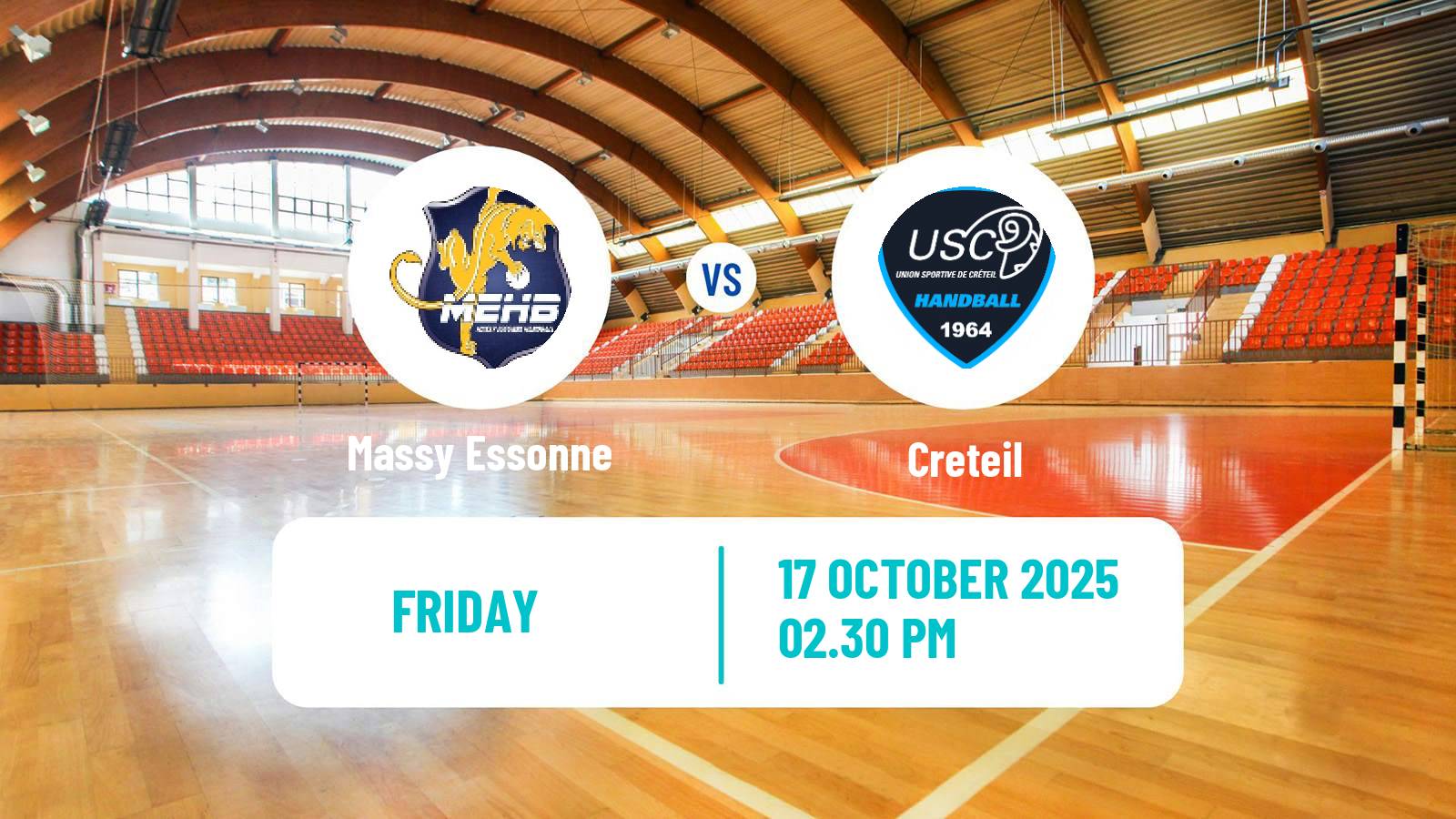 Handball French Proligue Handball Massy Essonne - Creteil