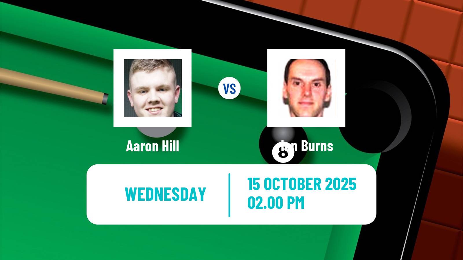 Snooker Scottish Open Aaron Hill - Ian Burns