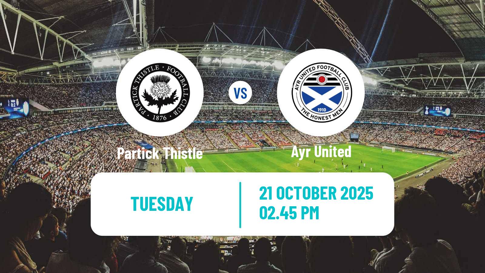 Football Scottish Football Championship Partick Thistle - Ayr United Football Scottish Football Championship Partick Thistle - Ayr United