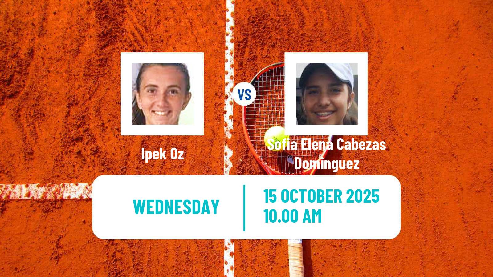 Tennis ITF W100 Macon Ga Women Ipek Oz - Sofia Elena Cabezas Dominguez