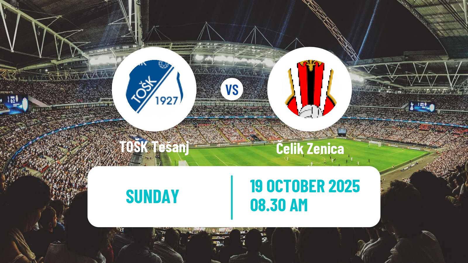 Football Bosnian Prva Liga FBiH TOŠK Tešanj - Čelik Zenica