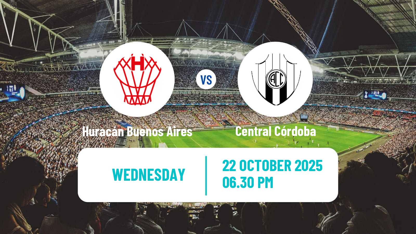 Football Argentinian Liga Profesional Huracán Buenos Aires - Central Córdoba