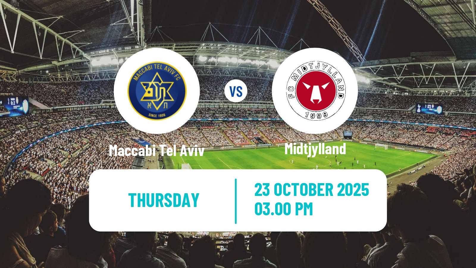 Football UEFA Europa League Maccabi Tel Aviv - Midtjylland