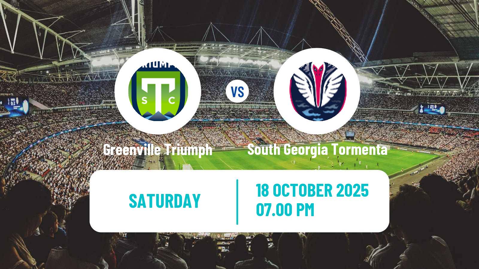 Football USL League One Greenville Triumph - South Georgia Tormenta
