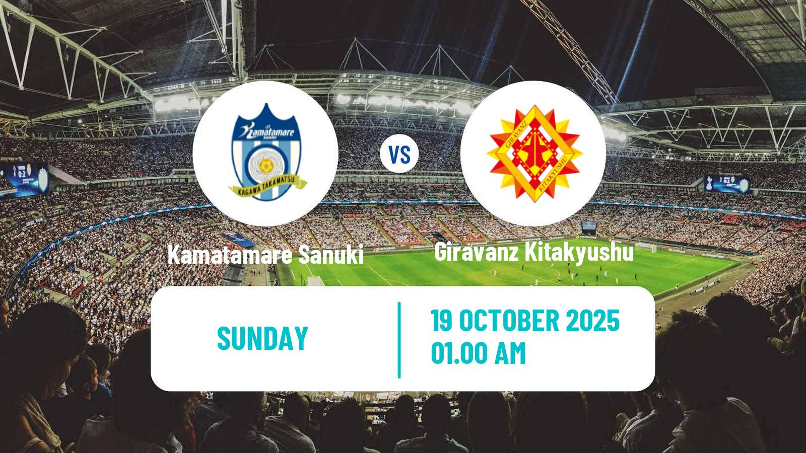 Football Japan J3 League Kamatamare Sanuki - Giravanz Kitakyushu