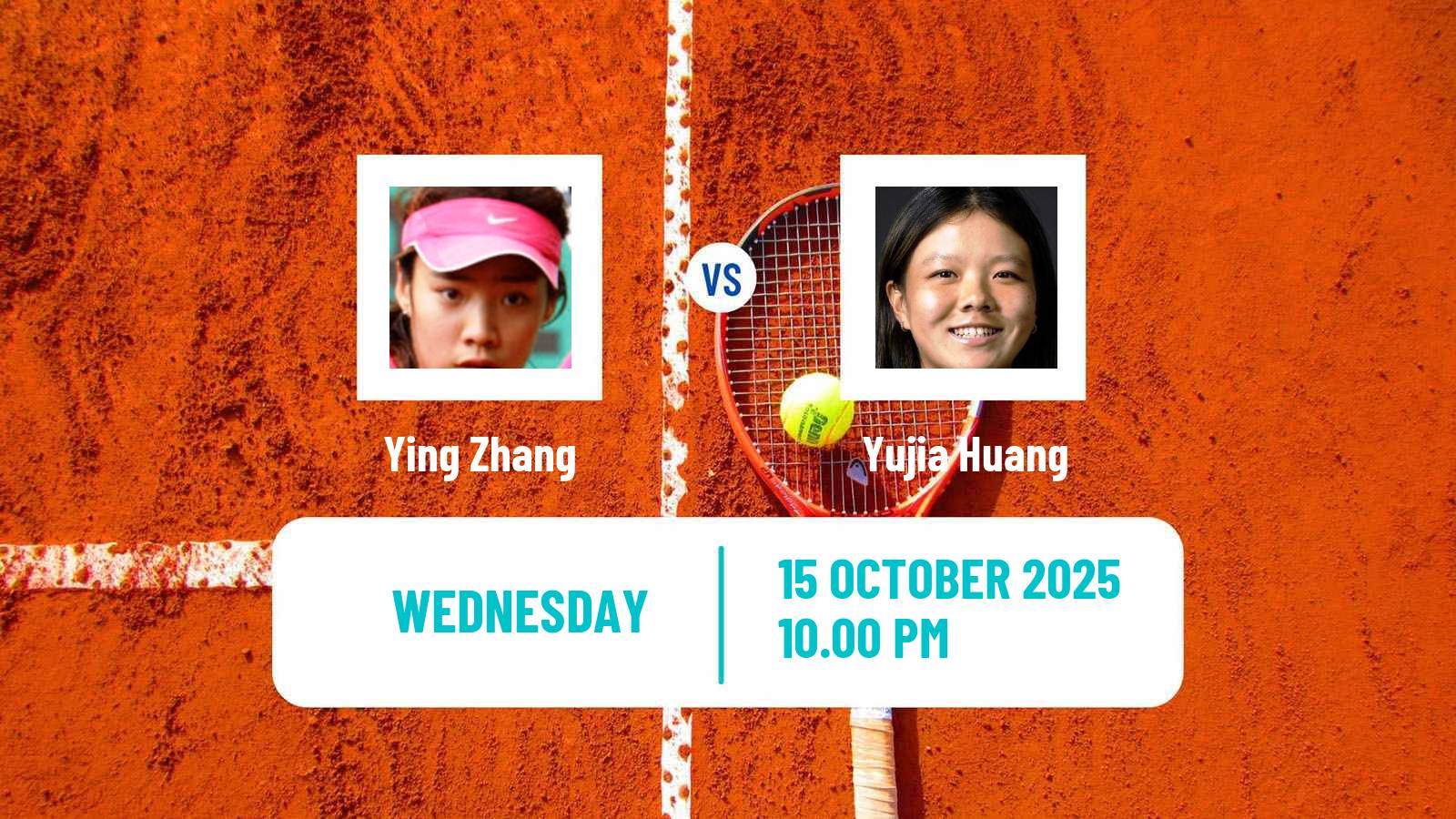 Tennis ITF W35 Huzhou Women Ying Zhang - Yujia Huang