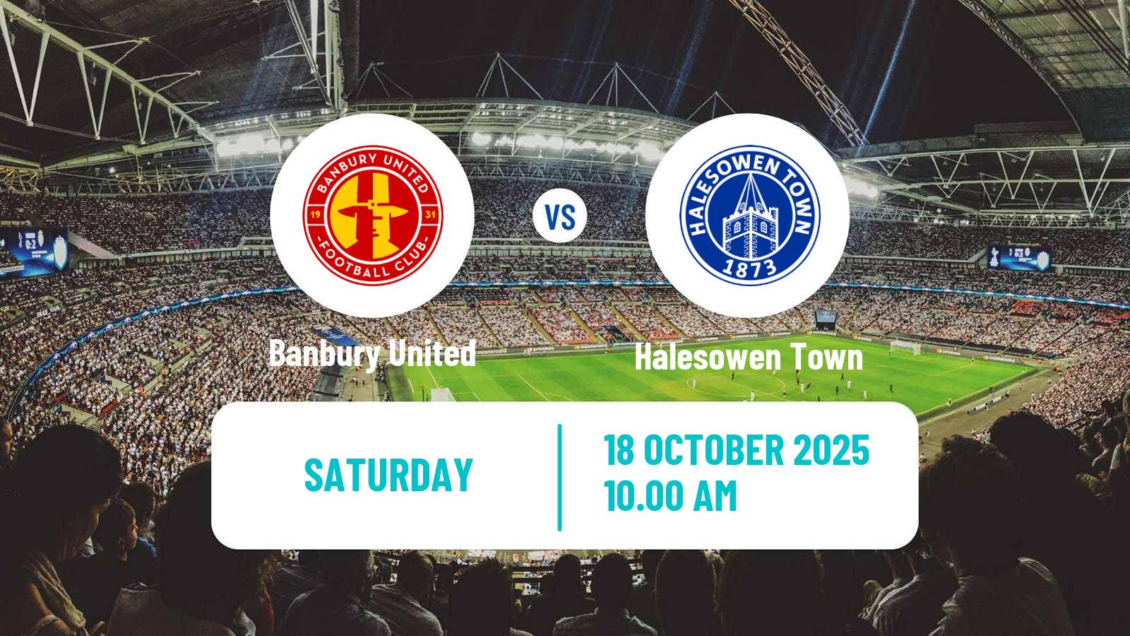 Football English Southern League Central Division Banbury United - Halesowen Town