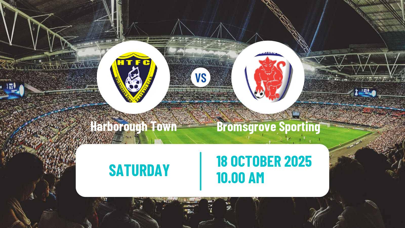 Football English Southern League Central Division Harborough Town - Bromsgrove Sporting