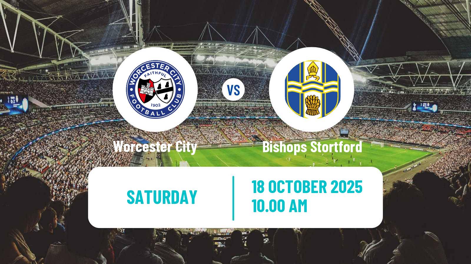 Football English Southern League Central Division Worcester City - Bishops Stortford