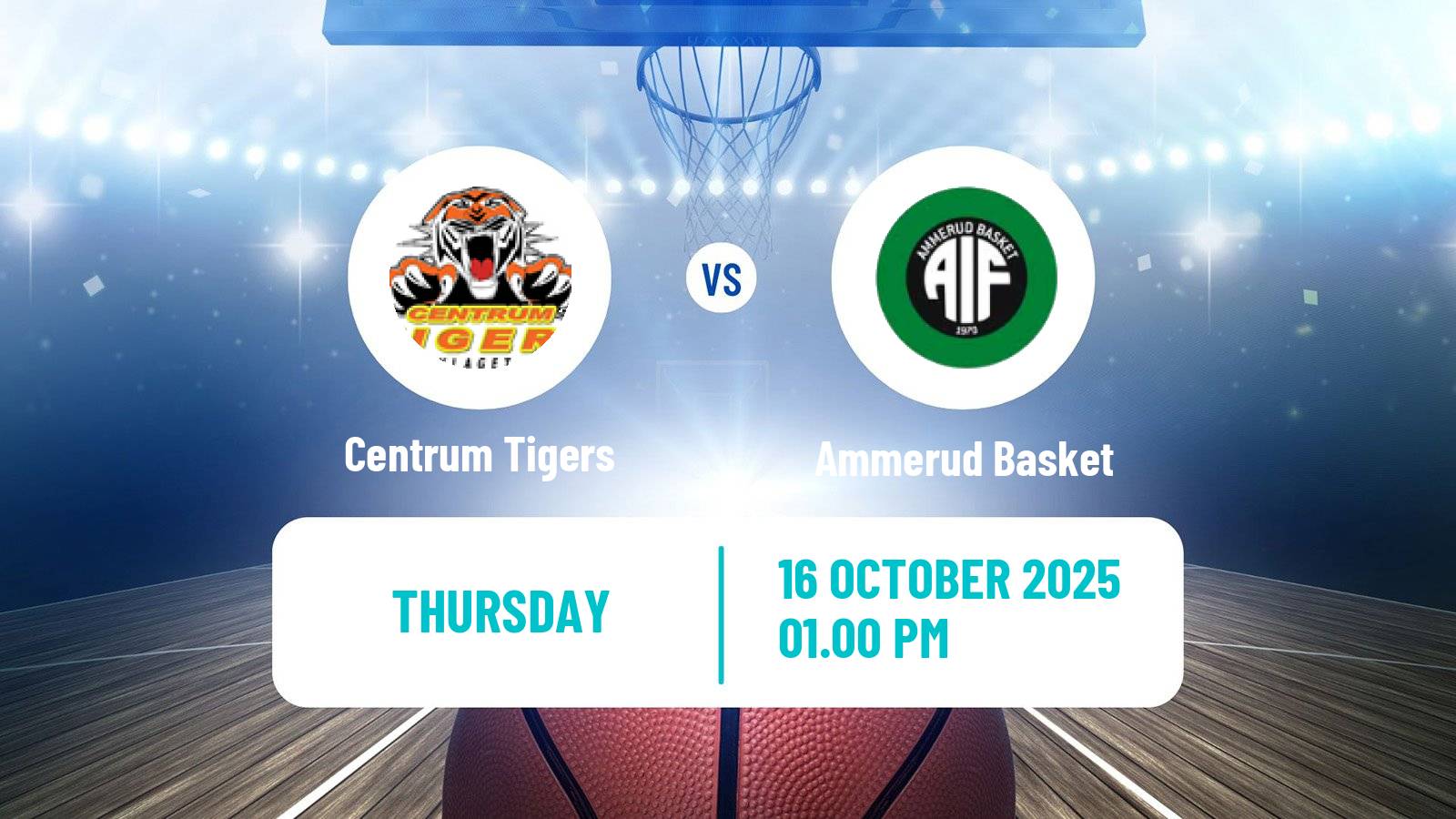 Basketball Norwegian BLNO Centrum Tigers - Ammerud Basket
