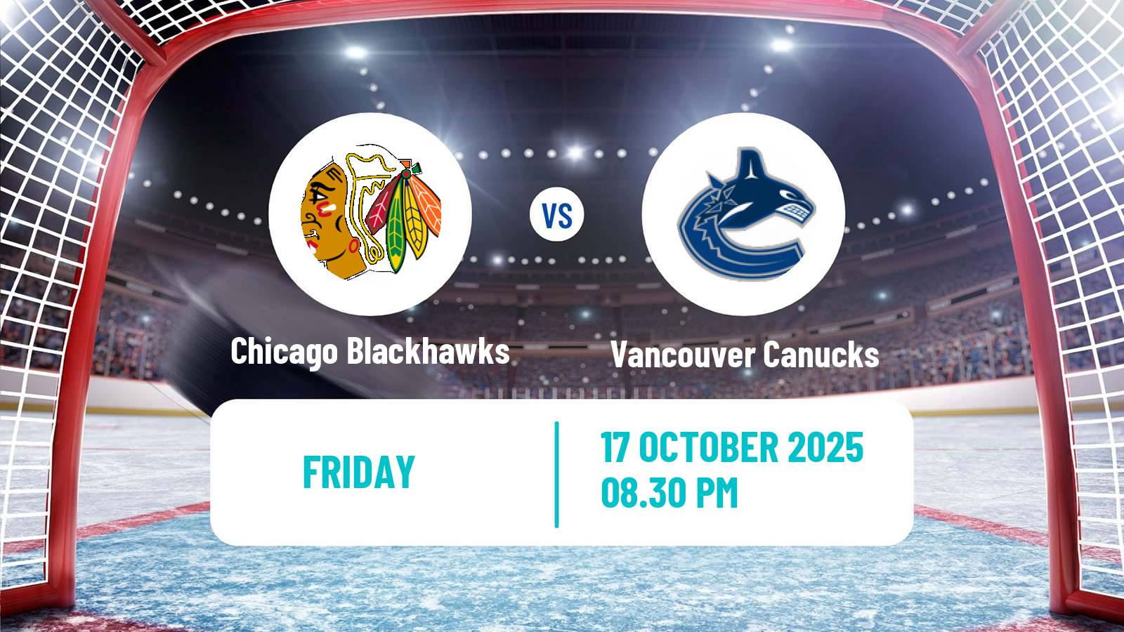 Hockey NHL Chicago Blackhawks - Vancouver Canucks