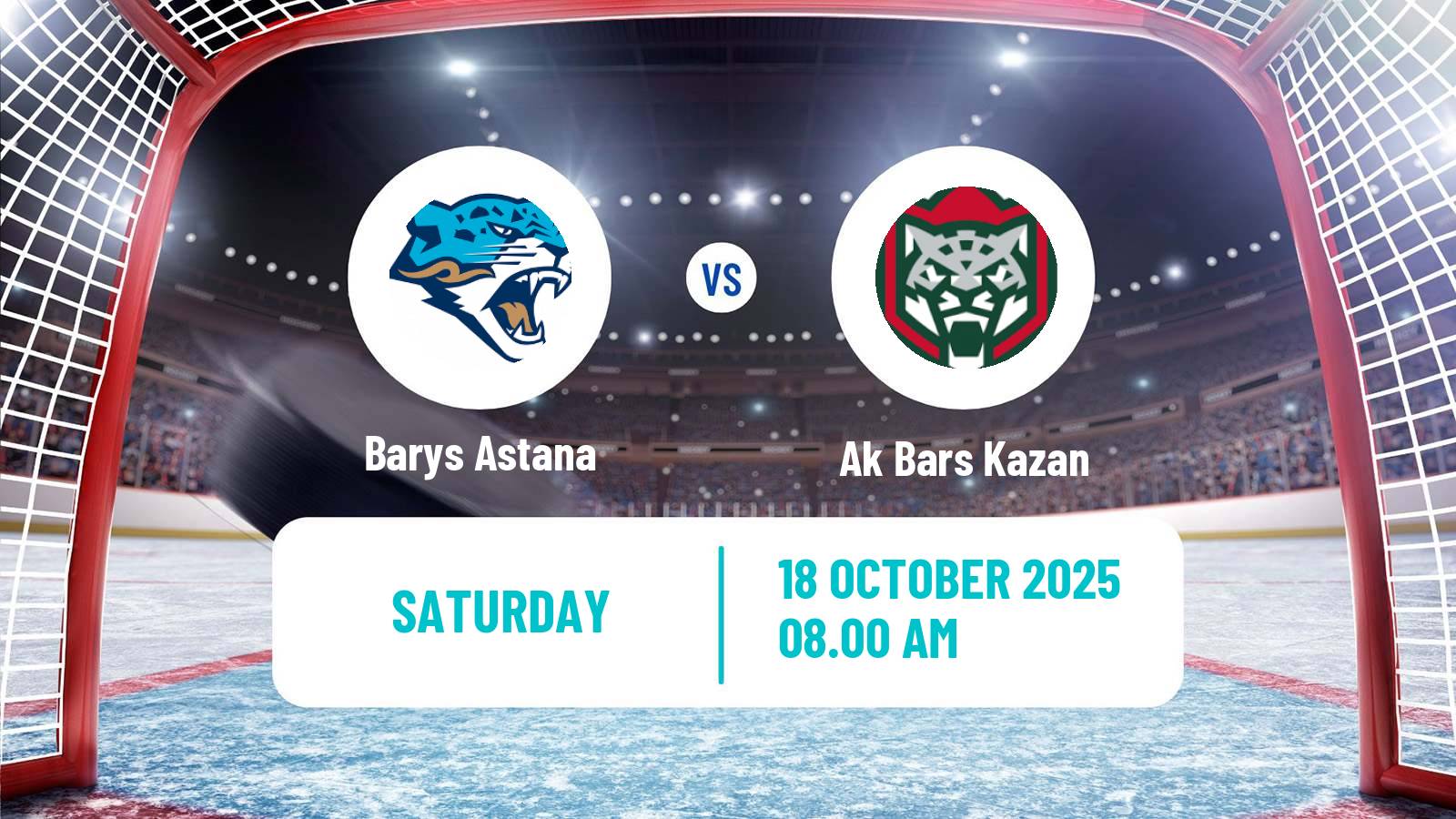 Hockey KHL Barys Astana - Ak Bars Kazan
