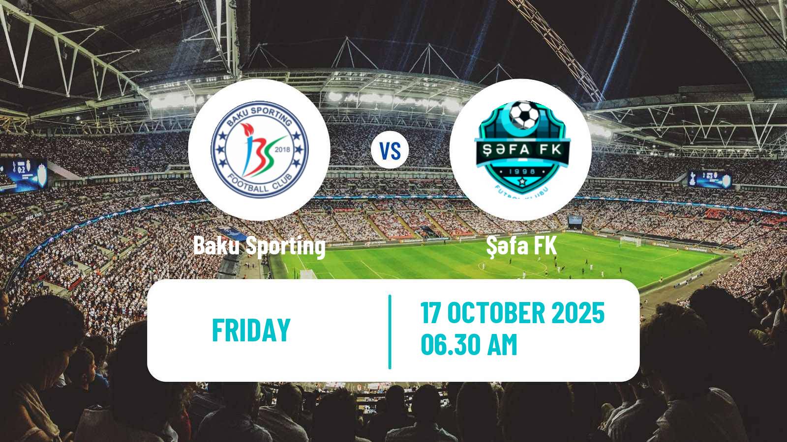 Football Azerbaijan First Division Baku Sporting - Şəfa