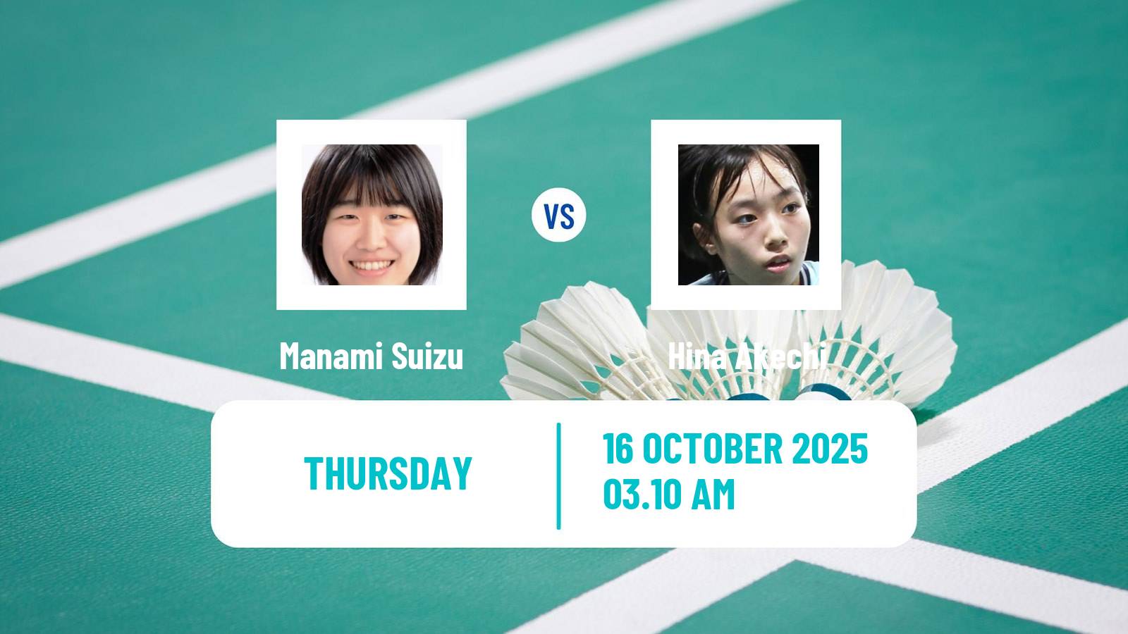 Badminton BWF World Tour Kl Masters Malaysia Super 100 Women Manami Suizu - Hina Akechi