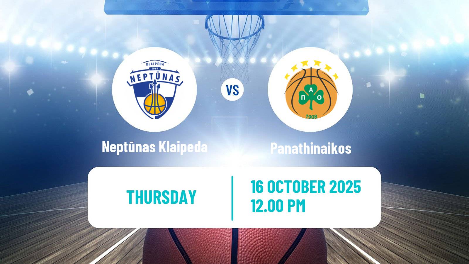 Basketball Eurocup Women Neptūnas Klaipeda - Panathinaikos