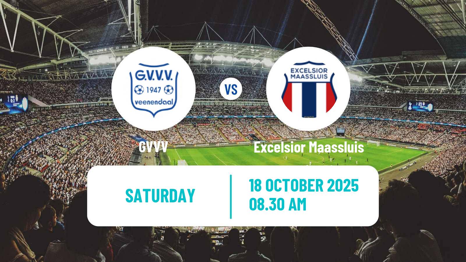 Football Dutch Tweede Divisie GVVV - Excelsior Maassluis