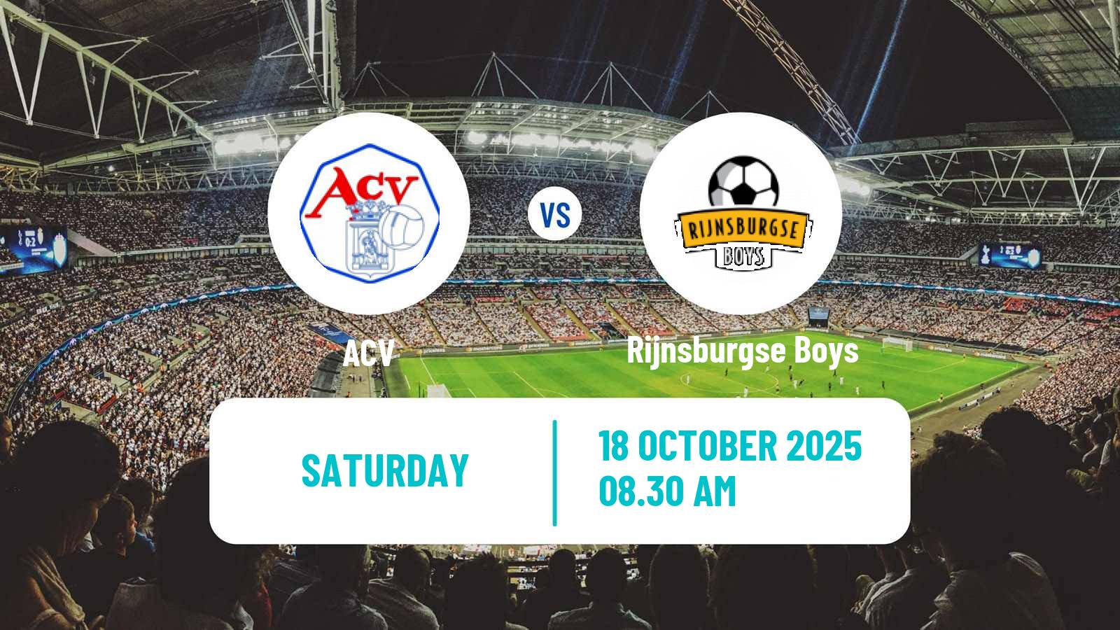 Football Dutch Tweede Divisie ACV - Rijnsburgse Boys