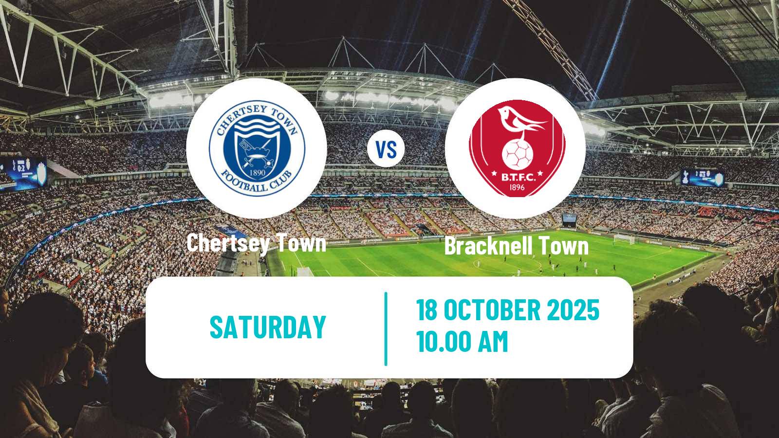 Football English Southern League South Division Chertsey Town - Bracknell Town