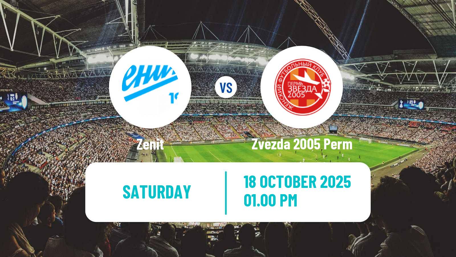 Football Russian Supreme Division Women Zenit - Zvezda 2005 Perm