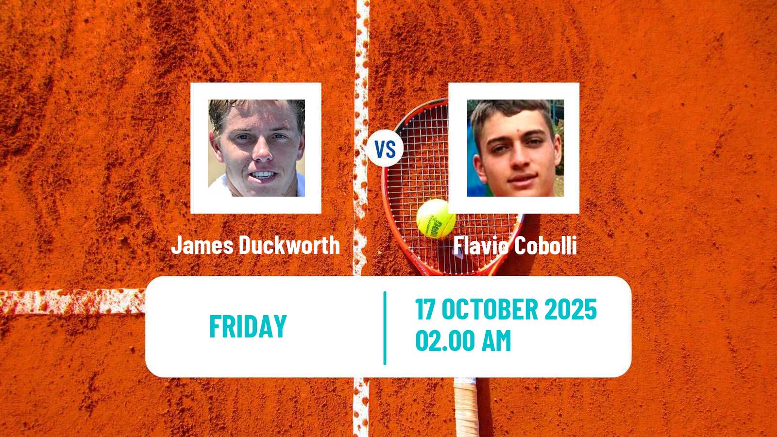 Tennis ATP Almaty James Duckworth - Flavio Cobolli