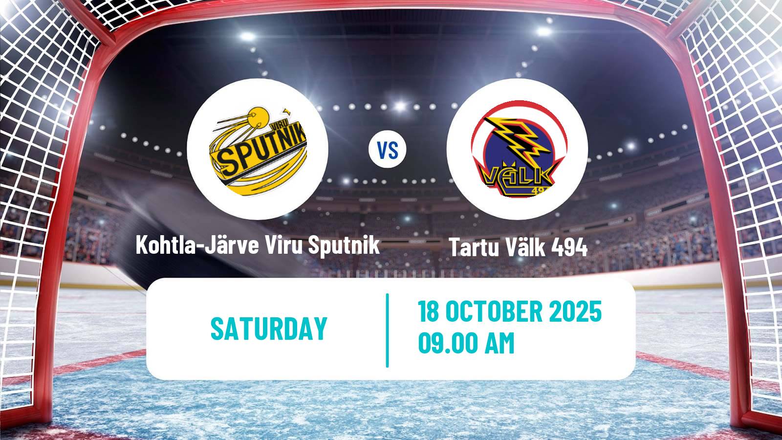 Hockey Estonian Hokiliiga Kohtla-Järve Viru Sputnik - Tartu Välk 494