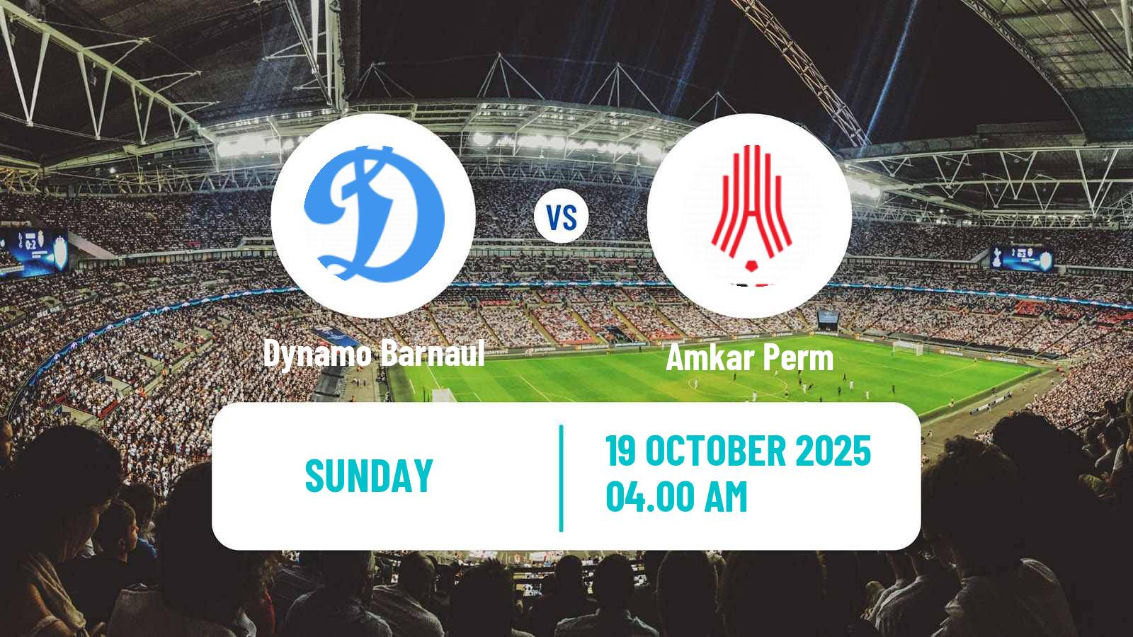 Football  FNL 2 Division B Group 4 Dynamo Barnaul - Amkar Perm
