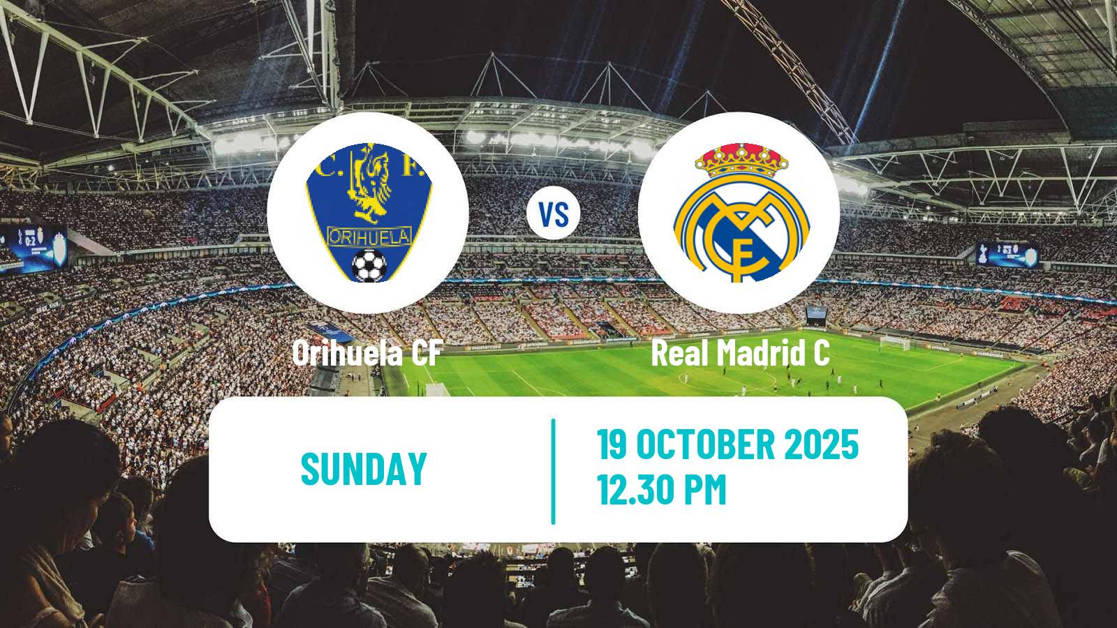 Football Spanish Segunda RFEF - Group 5 Orihuela - Real Madrid C