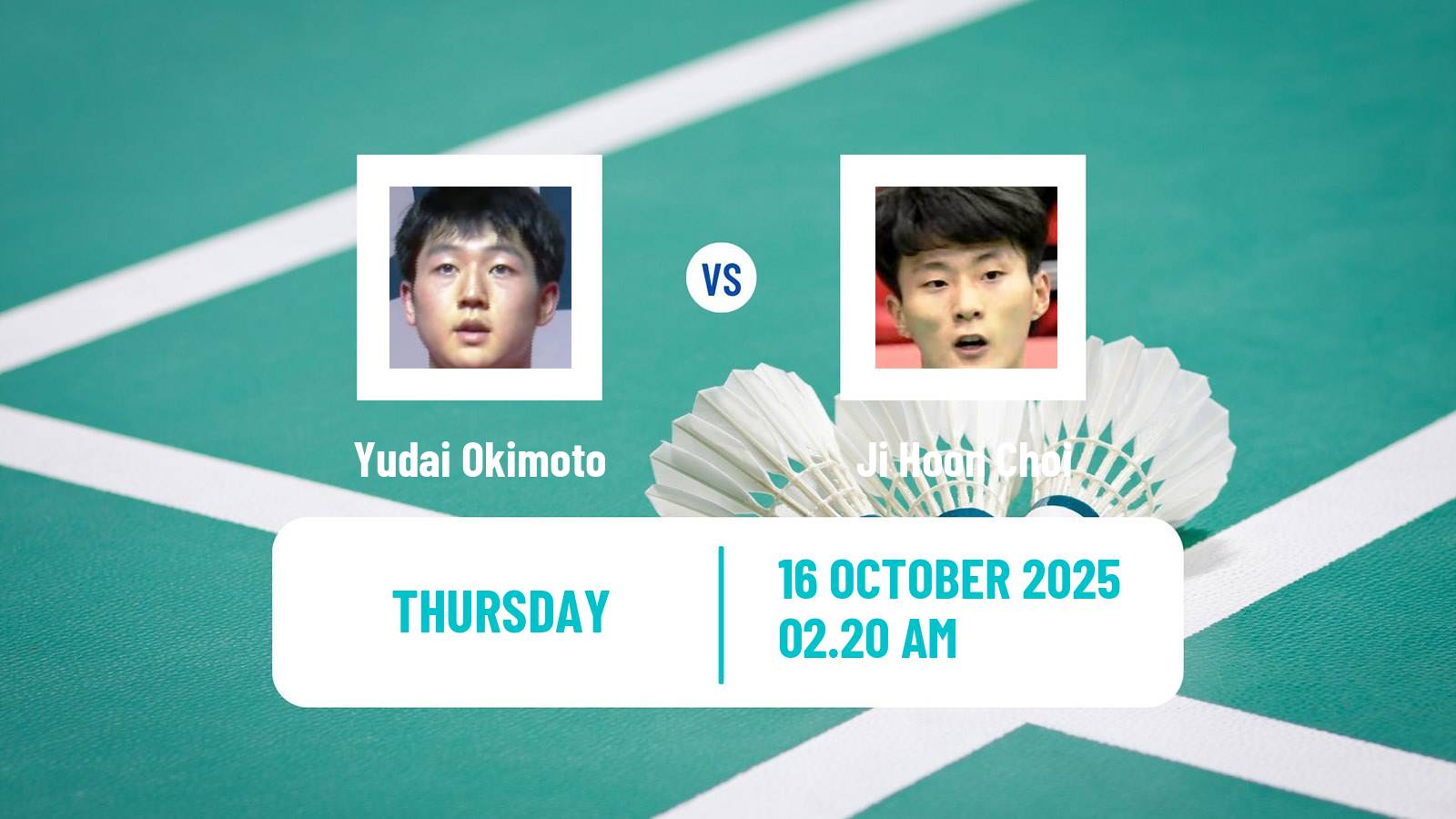 Badminton BWF World Tour Kl Masters Malaysia Super 100 Men Yudai Okimoto - Ji Hoon Choi