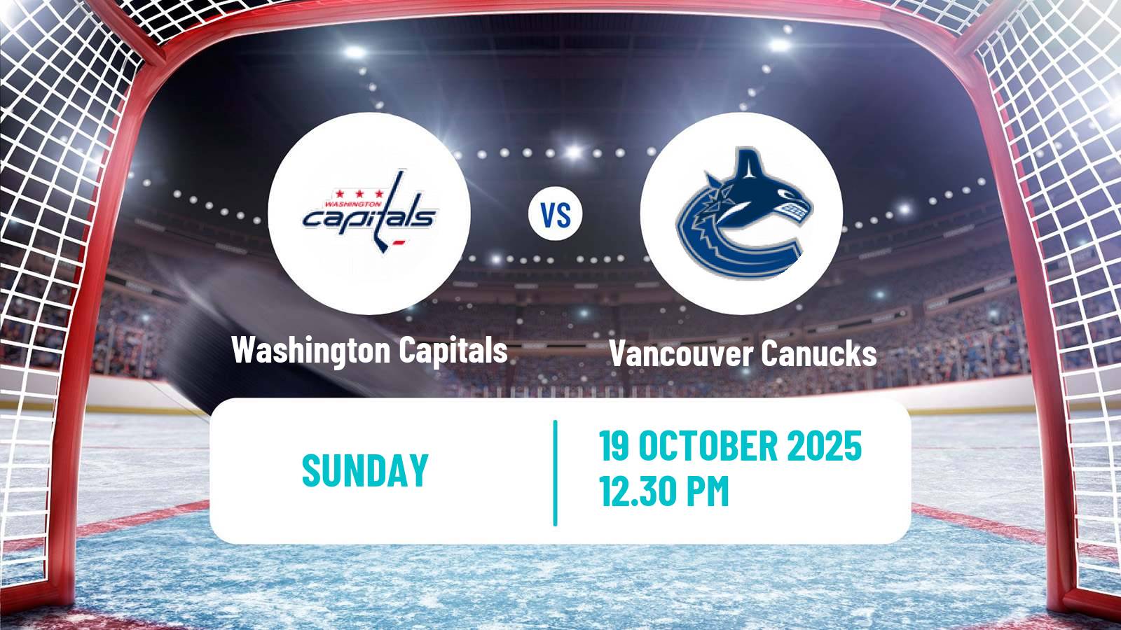 Hockey NHL Washington Capitals - Vancouver Canucks
