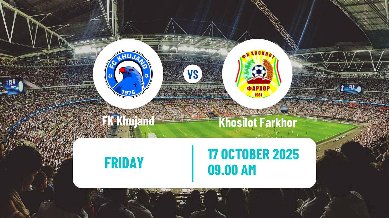Football Tajik League Khujand - Khosilot Farkhor
