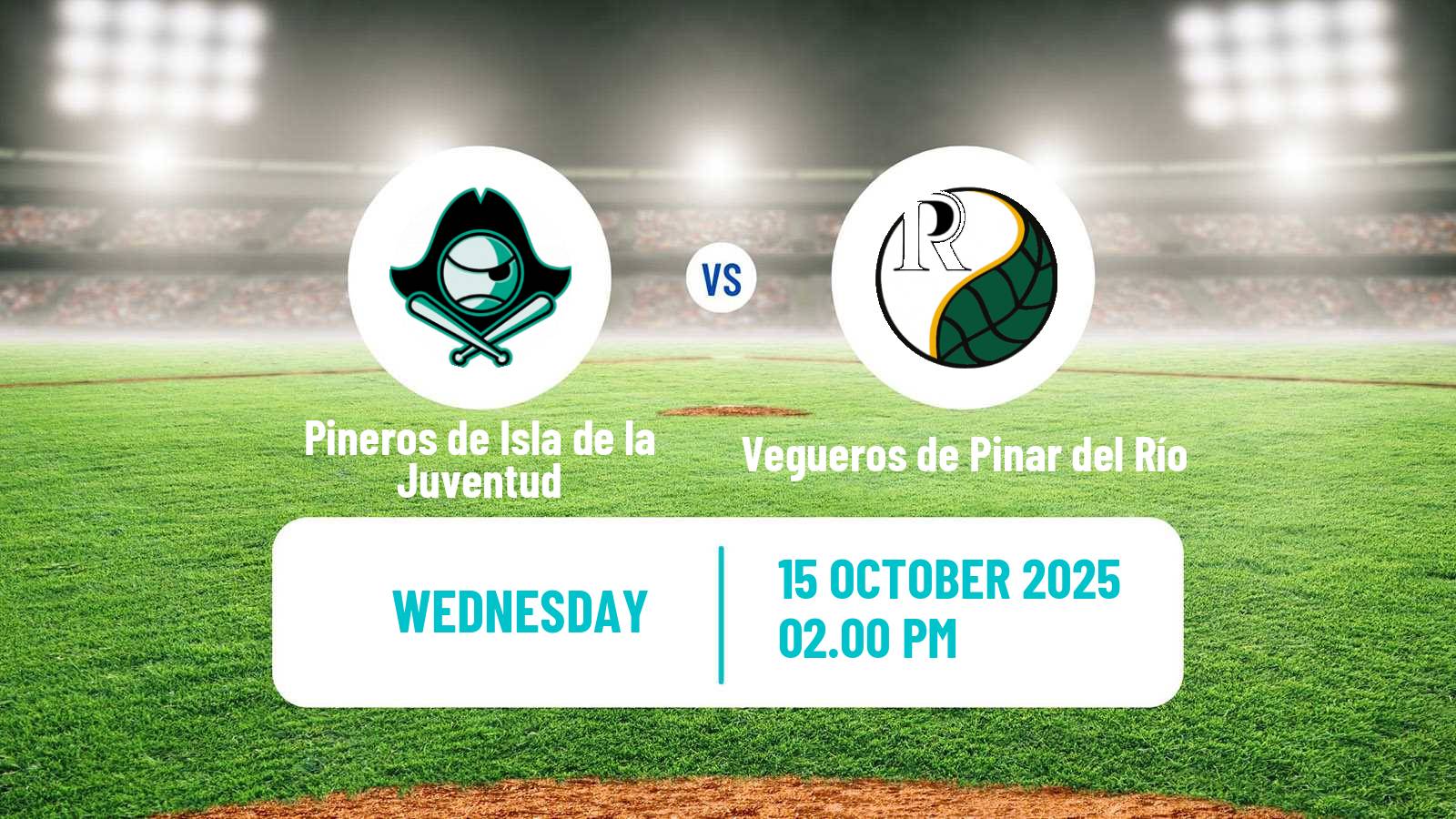 Baseball Cuba Serie Nacional Baseball Pineros de Isla de la Juventud - Vegueros de Pinar del Río