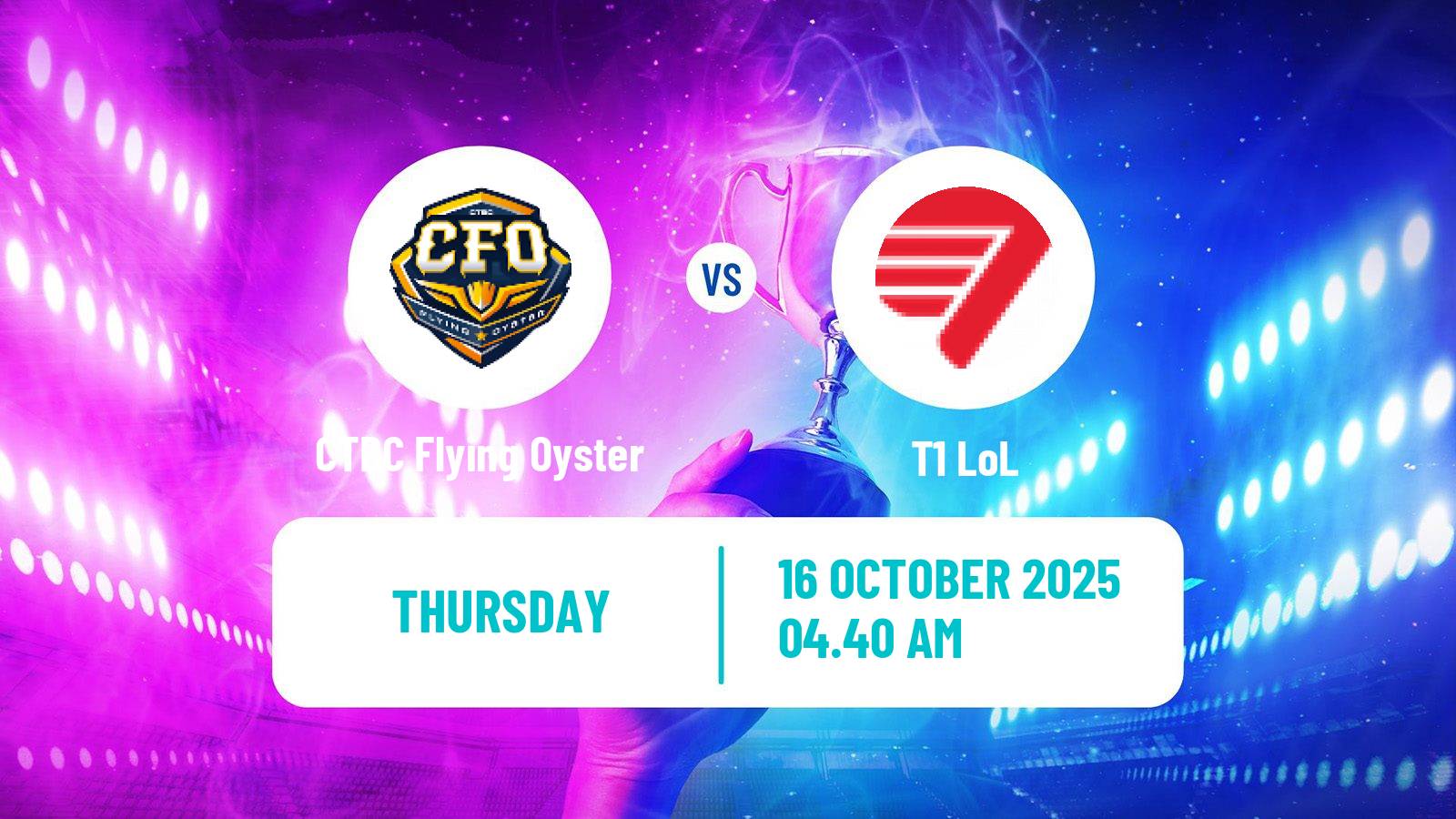 Esports League Of Legends World Championship CTBC Flying Oyster - T1