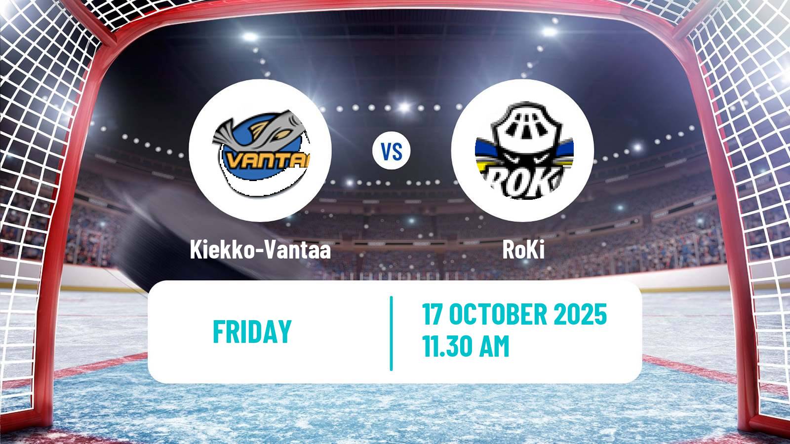 Hockey Finnish Mestis Kiekko-Vantaa - RoKi