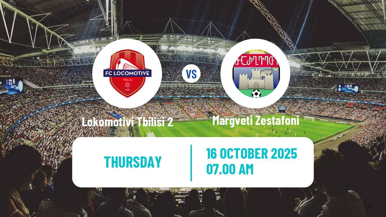 Football Georgian Liga 3 Lokomotivi Tbilisi 2 - Margveti Zestafoni