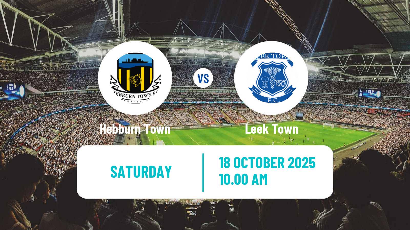 Football English NPL Premier Division Hebburn Town - Leek Town