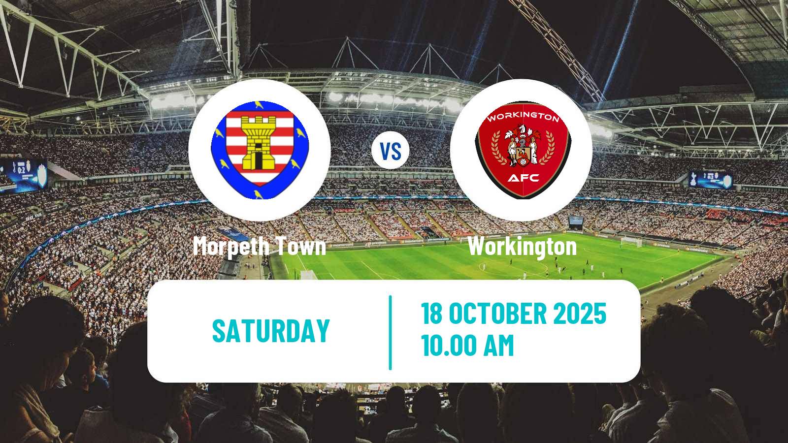 Football English NPL Premier Division Morpeth Town - Workington