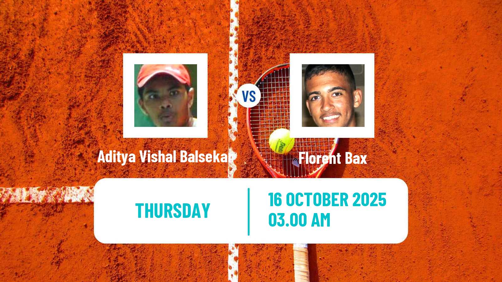 Tennis ITF M25 Kigali 2 Men Aditya Vishal Balsekar - Florent Bax