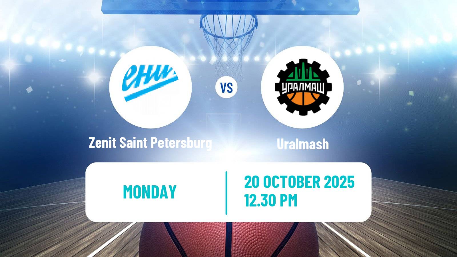 Basketball VTB United League Zenit Saint Petersburg - Uralmash