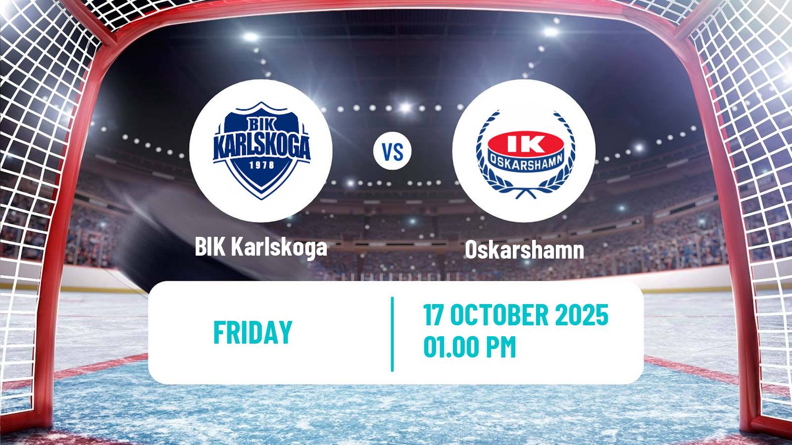 Hockey Swedish Hockey Allsvenskan BIK Karlskoga - Oskarshamn