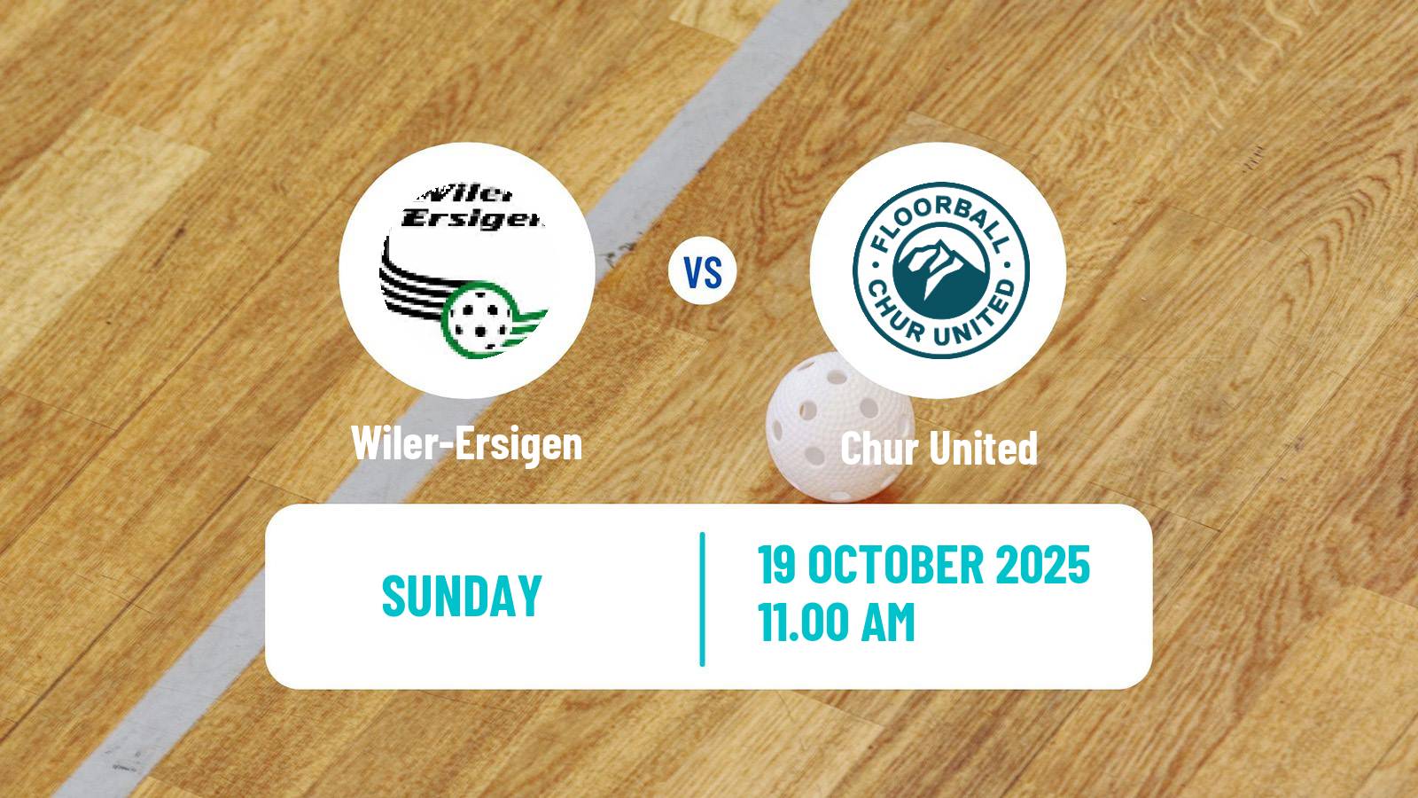 Floorball Swiss NLA Floorball Wiler-Ersigen - Chur United